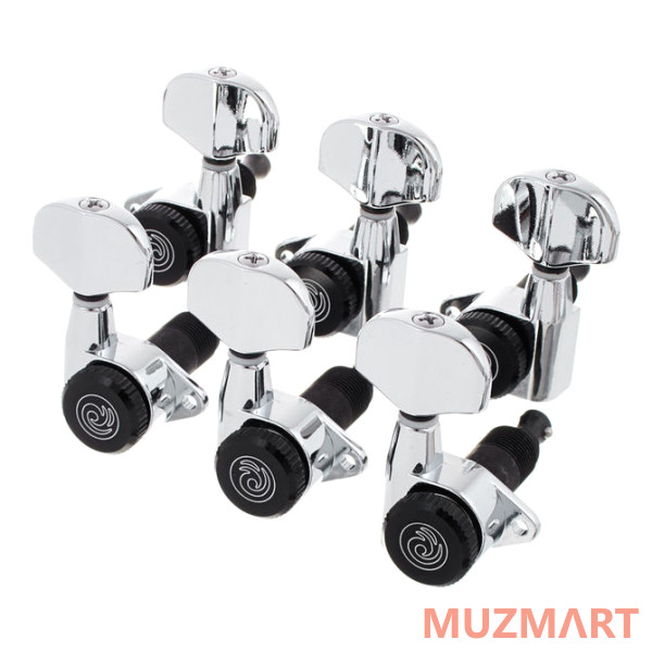Planet Waves PWAT-331L AUTO-TRIM TUNING MACHINES 3 PER SIDE CHROME Локовые колки с Auto-Trim