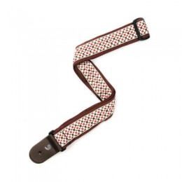 Planet Waves 50MM Woven w/ Red and Brown Flower Jacquard Ремень тканый с красно-коричневым рисунком `Flower Jacquard`