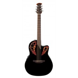 Ovation CE44-5 Celebrity Elite Mid Cutaway Black Электроакустическая гитара
