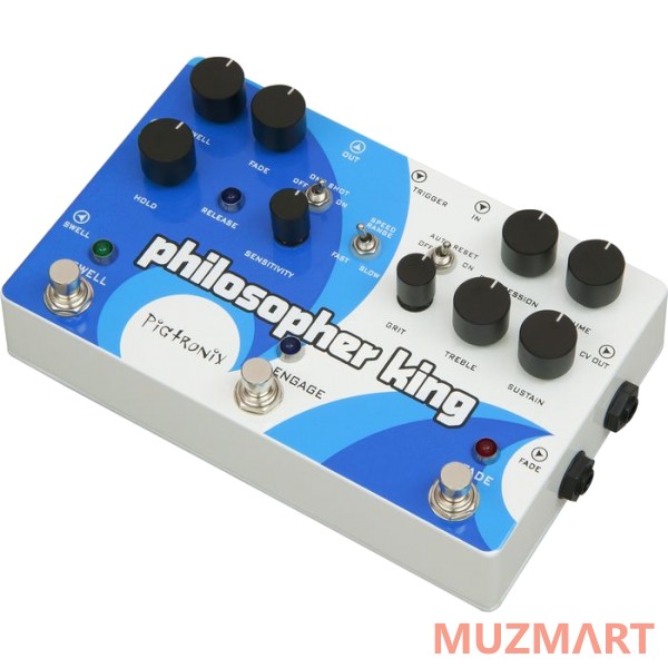 Pigtronix EGC Philosopher King Envelope Generator Compressor Педаль синтезатор/компрессор/дисторшн