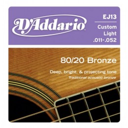 D'Addario EJ13 Custom Light Струны для акустической гитары