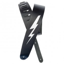 Planet Waves 2.5' Leather with Lightning Patch Ремень для электро или бас-гитары
