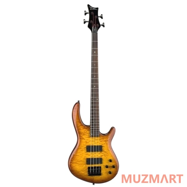 Dean EQ4 TAB/Edge Q 4-String Trans Amber Бас-гитара