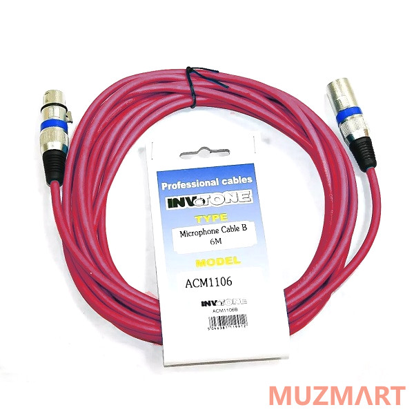 Invotone ACM1110R Кабель микрофонный XLR-XLR, 10 м