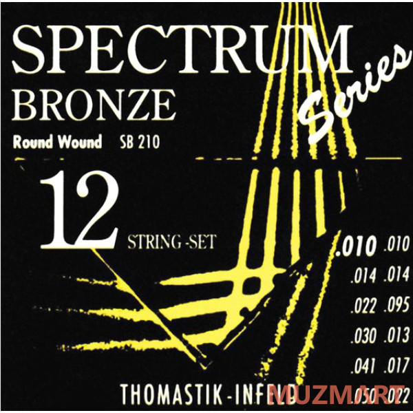 Thomastik Spectrum SB210T струны для двенадцатиструнной гитары 10-50, бронза