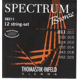 Thomastik Spectrum SB211 струны для двенадцатиструнной гитары 11-52, бронза