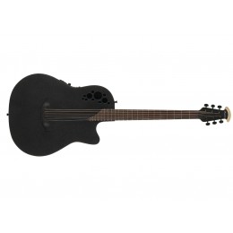 Ovation DS778TX-5 Elite T Mid Cutaway D-Scale Black Textured электроакустическая гитара